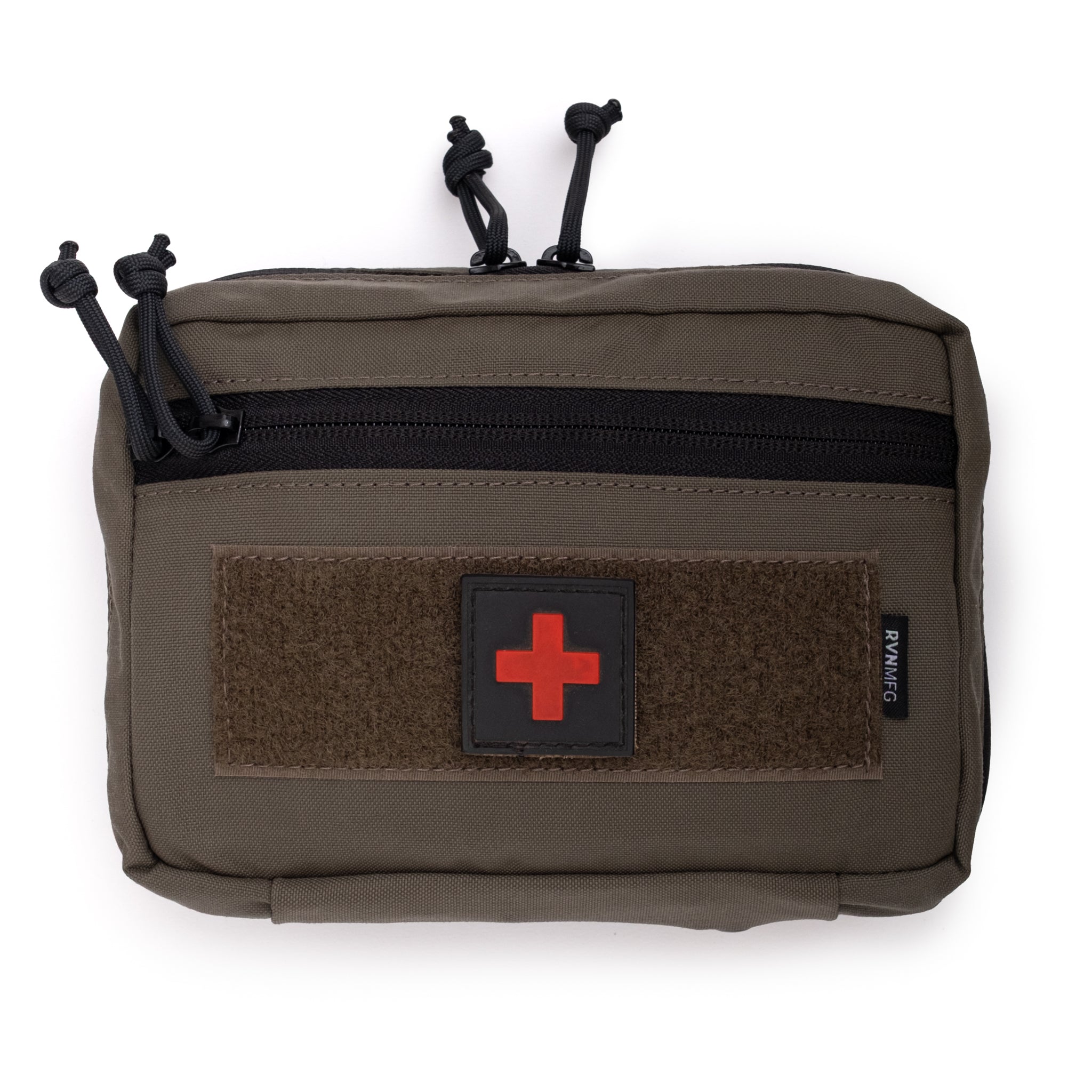 Individual First Aid Kit pouch with a red cross patch on a white background